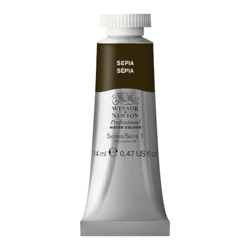 Image of Winsor & Newton Artists' Water Colour Paint 14ml Tube - Sepia