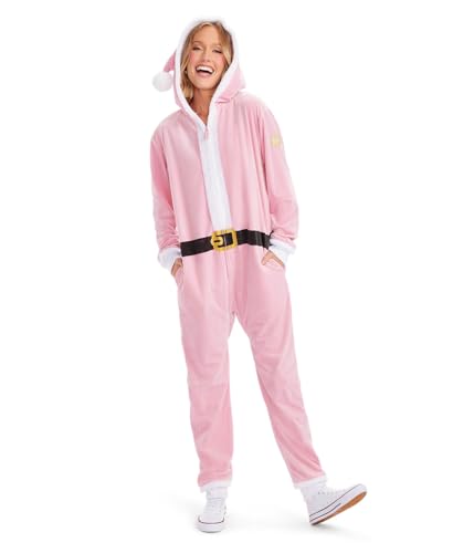 Tipsy Elves Christmas Onesies for Adults - Comfy Unisex Matching Holiday Jumpsuits with Convenient Pockets