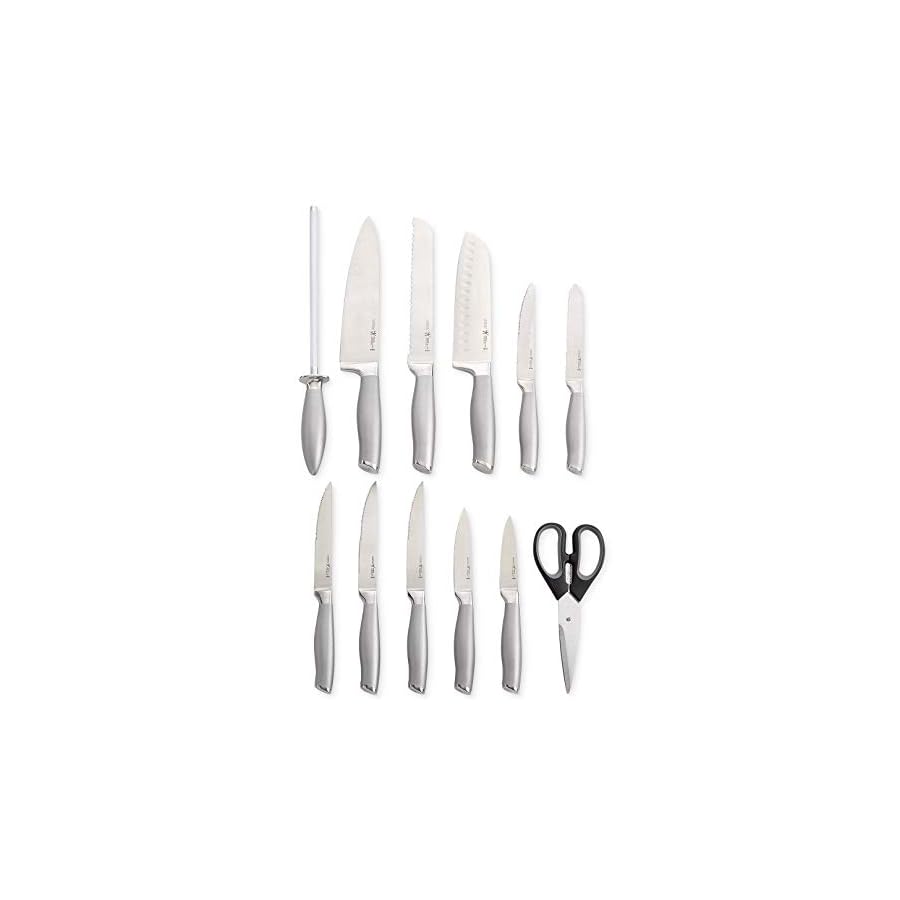 HENCKELS-Modernist-Razor-Sharp-13-pc-Knife-Set-German-Engineered-Informed-by-100-Years-of-Mastery-Chefs-Knife HENCKELS Modernist Razor-Sharp 13-pc Knife Set, Chef Knife, Paring Knife, Steak Knife, German Engineered Informed by 100+ Years of Mastery, Black