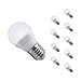Ampoule E27 LED G45 8W 220V 300° (Pack de 10) - Blanc Neutre 4000K - 5500K - SILAMP