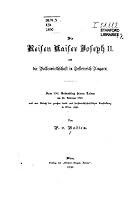 Die Reisen Kaiser Joseph II 1516805216 Book Cover