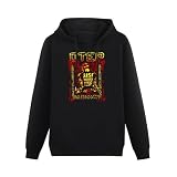XINGYUE STAR Otep Never Back Down - Sudadera con capucha unisex teñida de manga larga para hombre, con bolsillo, color negro, Negro, M
