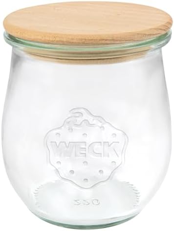 Weck 79200 Tulip Shape Jars (Pack of 12, Capa...