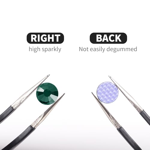 Image of Hotfix Rhinestones Bulk, 3000PCS Green Hot Fix Rhinestones for Clothes DIY Decoration Crafts, Green, SS10, 2.7-2.9mm