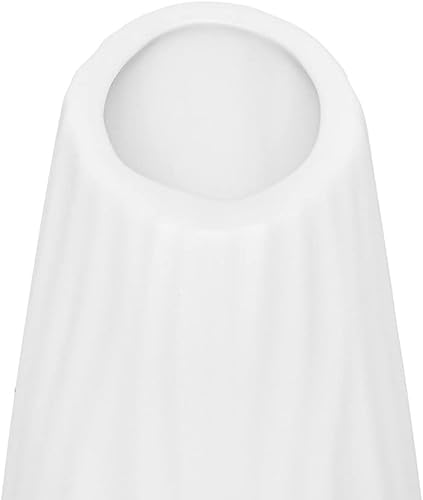 Miniatura 2 de Samaw - Jarrón de cerámica blanca de hierba de las pampas, moderno jarrón geométrico para decoración del hogar, floreros para ramo de flores para