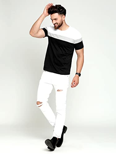 Image of AUSK Round Neck Half Sleeves Regular Fit T-Shirt for Mens
