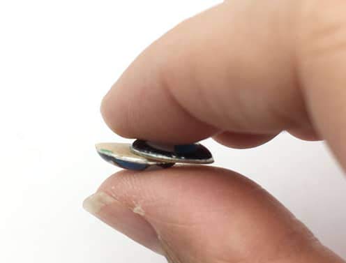 BMdoublew Glossy 3D Logo Car Sticker KeyFob Badge Shinny Button Emblem 11mm