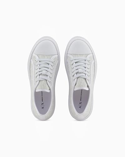 Armani Exchange Women's Jacquard All Over A|x Monogram Logo Sneaker4