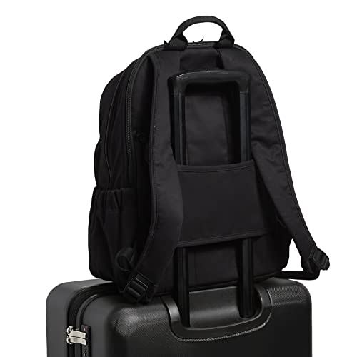 Image of Vera Bradley Women's Cotton Campus Backpack, Black, One Size