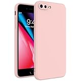 WOGROO for iPhone 8 Plus Case Pink, Scratch Resistant with Soft Touch, Slim Thin Phone Cover for iPhone 7 Plus 5.5 inch