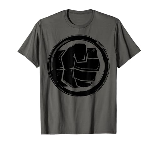 Hulk Marvel Woodcut Logo t-shirt vintage coton col rond homme