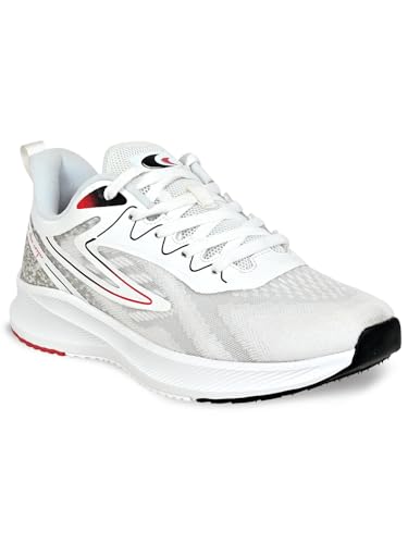 Allen Cooper Training,Walking,Cricket,Gym,Sports Comfortable High Tech Grip Running Shoes for Men(ACSS-02 Black/White/Grey/Blue)- 1 Pair