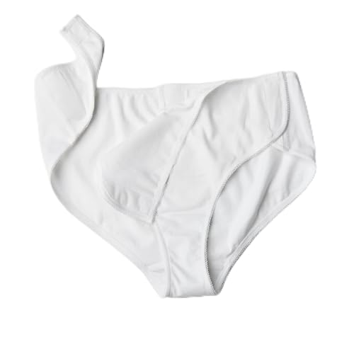 Undercare Adaptive Underwear: Women's Brief Panty with Easy VELCRO&reg; Brand Closure, Single White, 3X...
