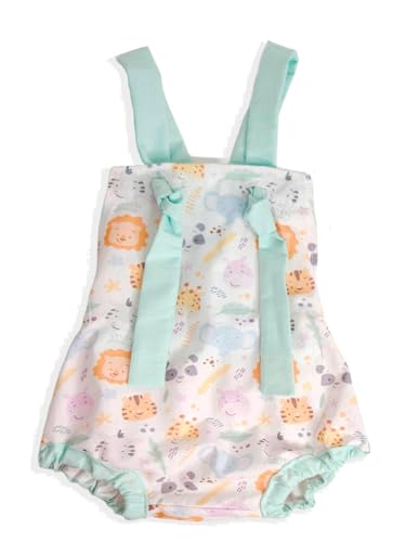 roupinha de Bebe conjunto Banho de sol Jardineira + chapeu Menino e Menina Diversas estampas (BR, Id