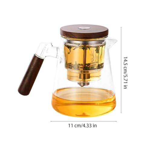 Théière en verre borosilicate avec infuseur chic pour la maison