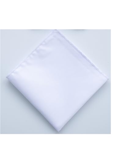 Image of 3-Pk Mens Cotton White Pocket Square with Color Border(10 Colors)