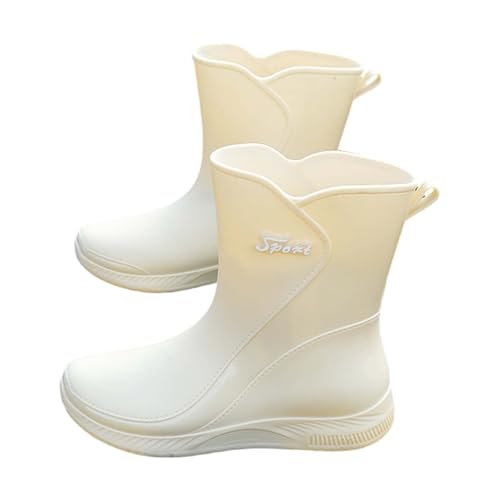 Bottes en caoutchouc femme tige large pour enfiler sans douleur