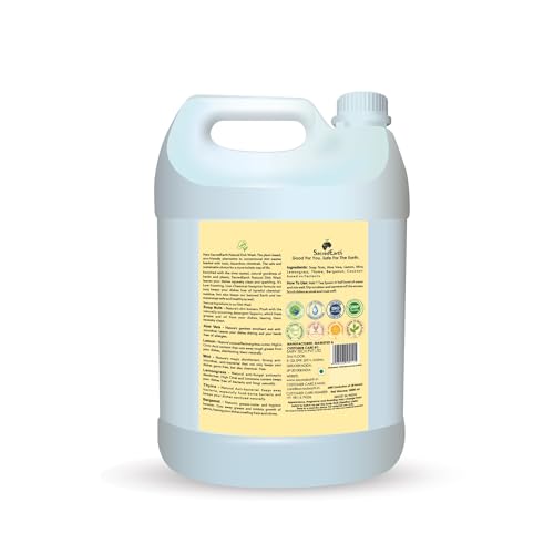 SacredEarth – Good For You. Safe For The Earth Natural Dish Wash Liquid with Soap Nuts, Lemon, Lemongrass, Thyme and Bergamot (5000 ml)