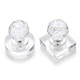 TOVINANNA 2pcs Eyeshadow Stamper Tool Kit Square Round Pressing Molds for Makeup Repair Eyeshadow Blush Brow Highlighter Portable User-friendly Design