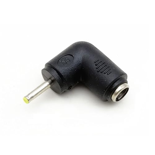Adaptador Conector de Alimentación DC 2.5x0.7mm Ángulo 90° miniatura 1