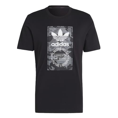 T-shirt adidas Originals homme noir camouflage taille M vêtement sport de coton