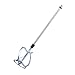 Paint and Mud Mixer Stirring Rod for Drill Agitator Mixing Rod Concrete Mortar Mixer, 23.2x 5.5 x 5.5 Inch, Silver (1PCS)