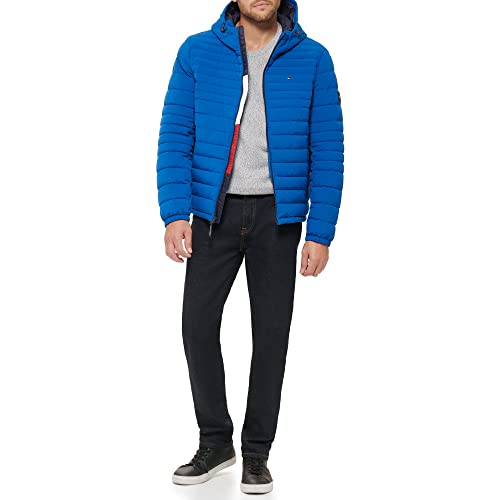 Image of Tommy Hilfiger Men's Stretch Poly Hooded Packable Jacket