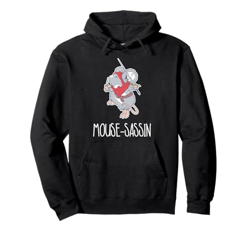 Topolo-sassino Mouse Camicia Ratto Pet Animal Spada Assassino Ninja Felpa con Cappuccio