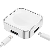 iWatch Portable Charger Wireless Magnetic iWatch Charger with Mobile Travel Carabiner Included, Supports iWatch Series Smartwatch 9/8/7/6/SE/5/4/3/2/1/UItra/UII tra 2