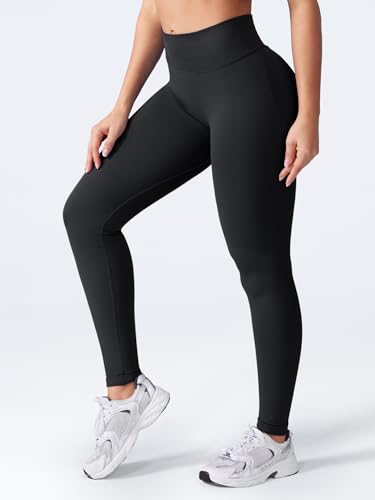VOYJOY Women Seamless Impact Leggings Scrunch Workout Leggings Medium Waist Tummy Control Butt Lifting Gym Yoga Pants4