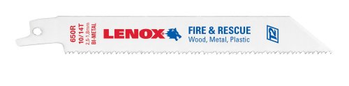 Lenox Tools General Purpose Reciprocating Saw Blade with Power Blast Technology, Bi-Metal, 6-inch, 10/14 TPI, 25/PK, 20515B650R