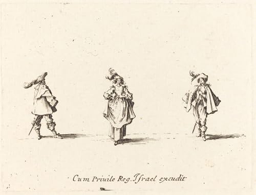 Tableau Impressions d'art Mural Jacques Callot Toile Premium Collection Gravure Vintage