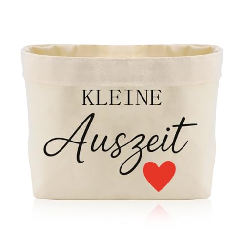 Pequeña cesta de tiempo libre regalo de algodón y lino, cesta de regalo, Wellness/Relajación Regalos para mujeres damas