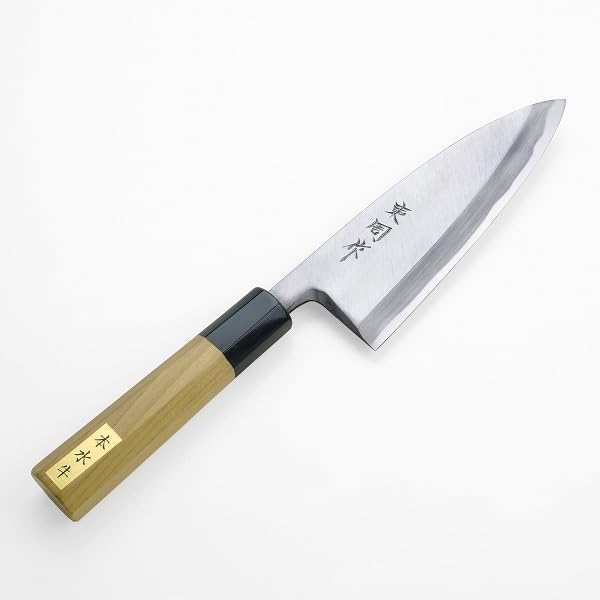 青二鋼　出刃包丁　150㎜ 5寸 Amazon | 東周作 青紙2号 出刃包丁150mm 八角水牛柄