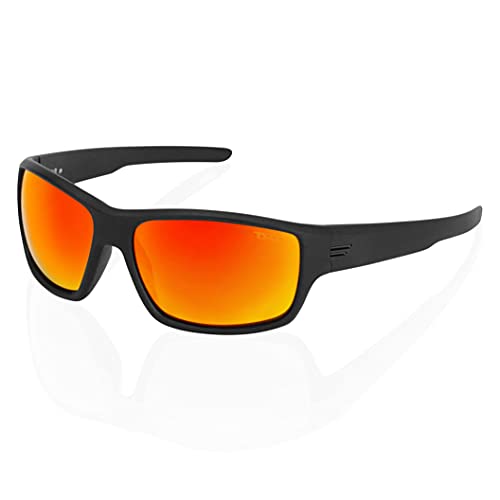 Image of TOROE Eyewear FIELD Wrap Around Sport Sunglasses With Polycarbonate Polarized Lenses, Lightweight TR90 Frame