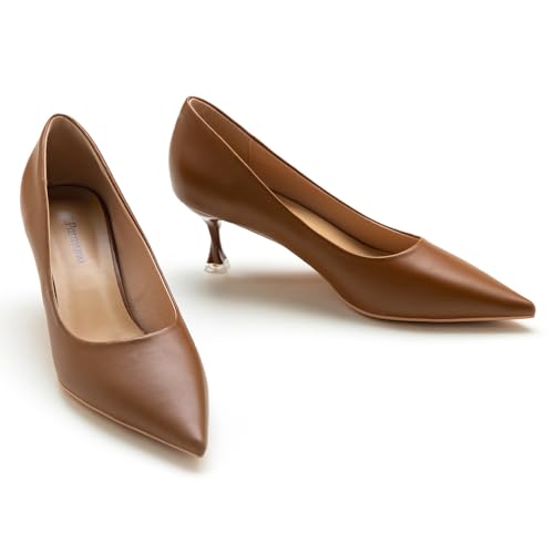 C.Paravano Classic Women's Pumps Pointy Heels for Ladies Stiletto Heel Pointed Toe Pumps for Office Wear Womens Heels Comfortable Dressy