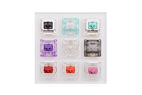 Tester 9 interruptores con base acrílica para teclado mecánico miniatura 3