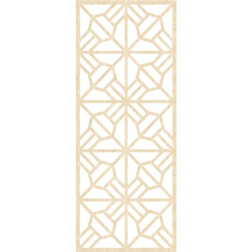 Image of Auburn Decorative Pierced Fretwork Wood Wall Panels, 17 3 /8 inchW x 44 3 /8 inchH x 1 /4 inchT, Birch