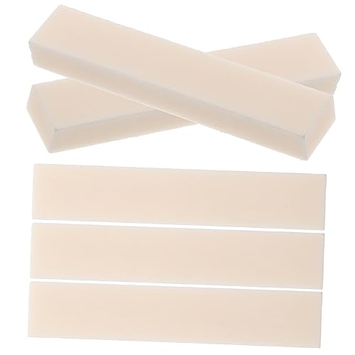 VICASKY Diy Guitar Bone Nut Bridge Saddle Ox Bone Upper String Nuts for Electric Acoustic Bass Guitars