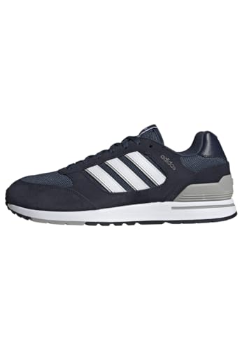 adidas Run 80s, Scarpe da Ginnastica Uomo, Bianco Blu Azmatr Ftwbla Tinley, 43 1/3 EU