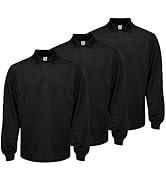 LeeHanTon Men's Long Sleeve Polo T-Shirt Gym Pack Tactical Golf Shirts Moisture Wicking Quick Dry...
