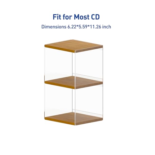 Areajd RETRO MDF CD HOLDER DESK RACK STORAGE Retro Walnut-Colored Mdf Cd Holder Desk Rack Organizer thumb #5