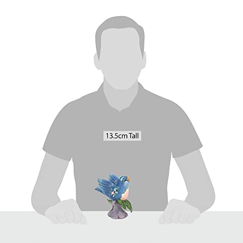 Enesco Jim Shore Heartwood Creek Bluebird Perched on Branch Figurine, 5.25 Inch, Multicolor