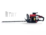 Tagliasiepi a scoppio 43CC Potenza 3.8HP con Motore da 2 Tempi Dotato di Lame a Doppio Taglio da 60 cm con Manico Girevole Leggero Potente e Maneggevole