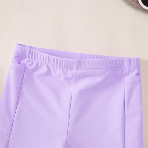 Image of IZYJOY Kids Girls Tennis Golf Dress Outfit Sleeveless Racerback Dresses with Shorts Pockets Sport Athletic 2 Piece Sets