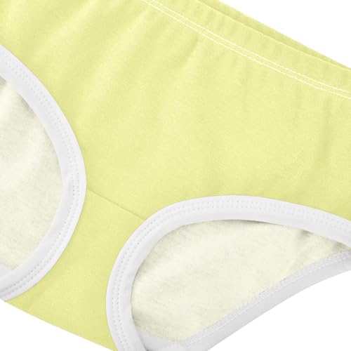 Joisal Girls Underwear Toddler 2t Cotton Panties for Girl Stylish Undies Kids Briefs Champagne Yellow4