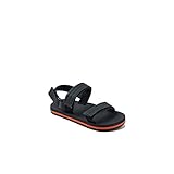 Reef Unisex-Child AHI Convertible Sandal, Grey/Orange, Little Kid 11-12