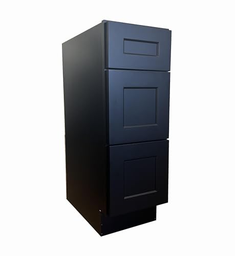12 Matte Black Shaker Single-Sink Vanity Base (MBS-VDB1221)