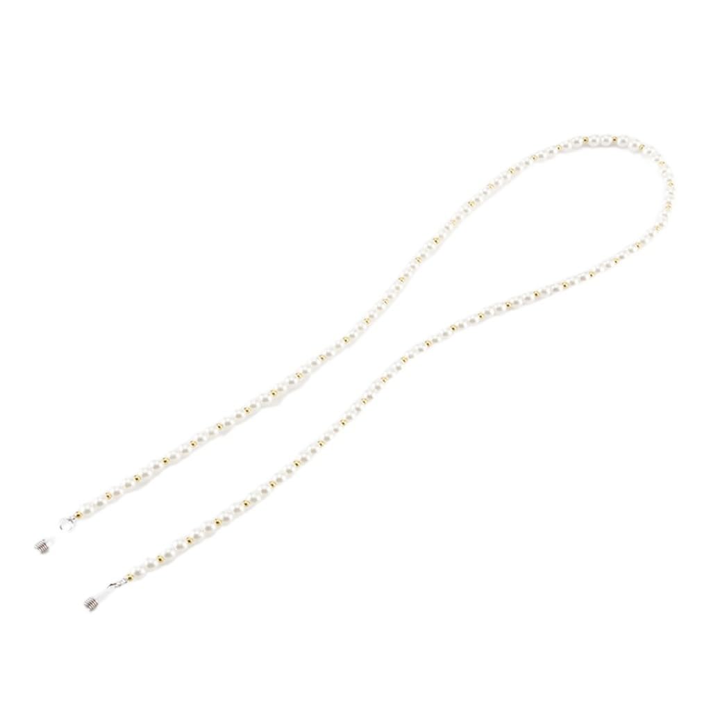 Chaîne de lunettes en perles chic : cordon de cou élégant modèle D