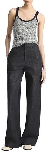 Vince Women's High Waist Cotton Twill Wide Leg